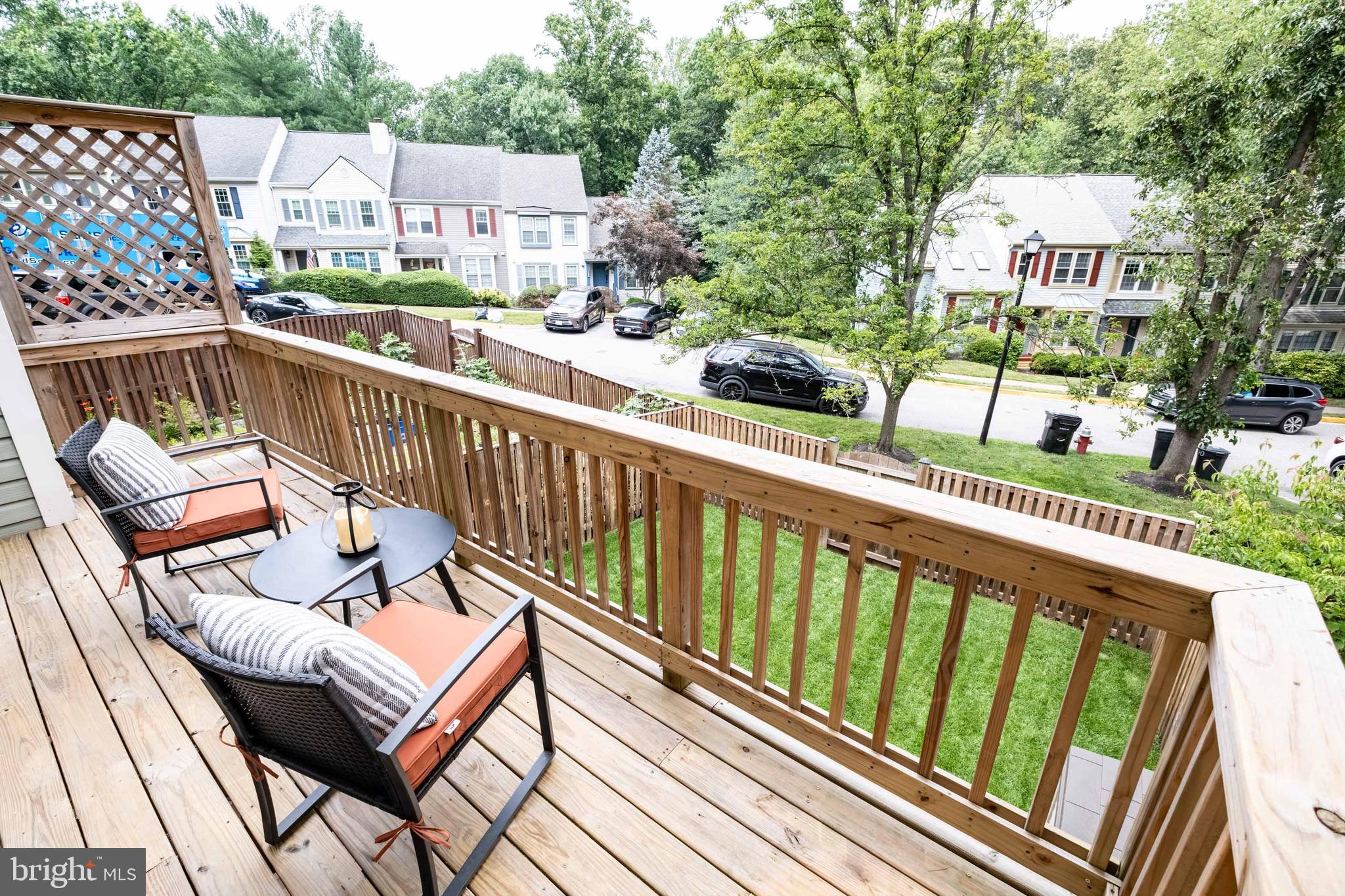 8174 Cliffview Avenue Springfield, VA 22153 - Photo 20 of 55 Main level deck off living room overlooks backyard