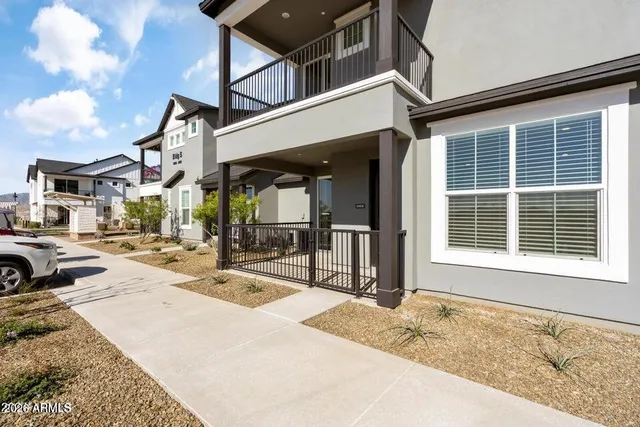 a view of kitchen with wooden floor