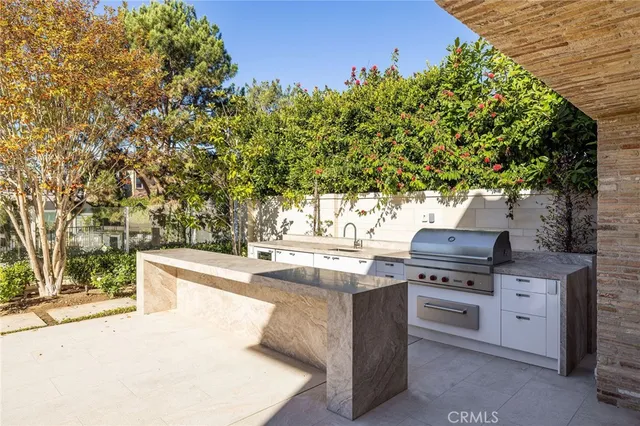 a view of kitchen with stove and oven