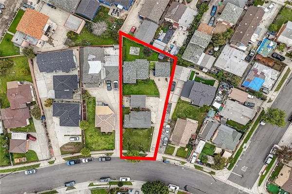 an aerial view of multi story residential apartment building