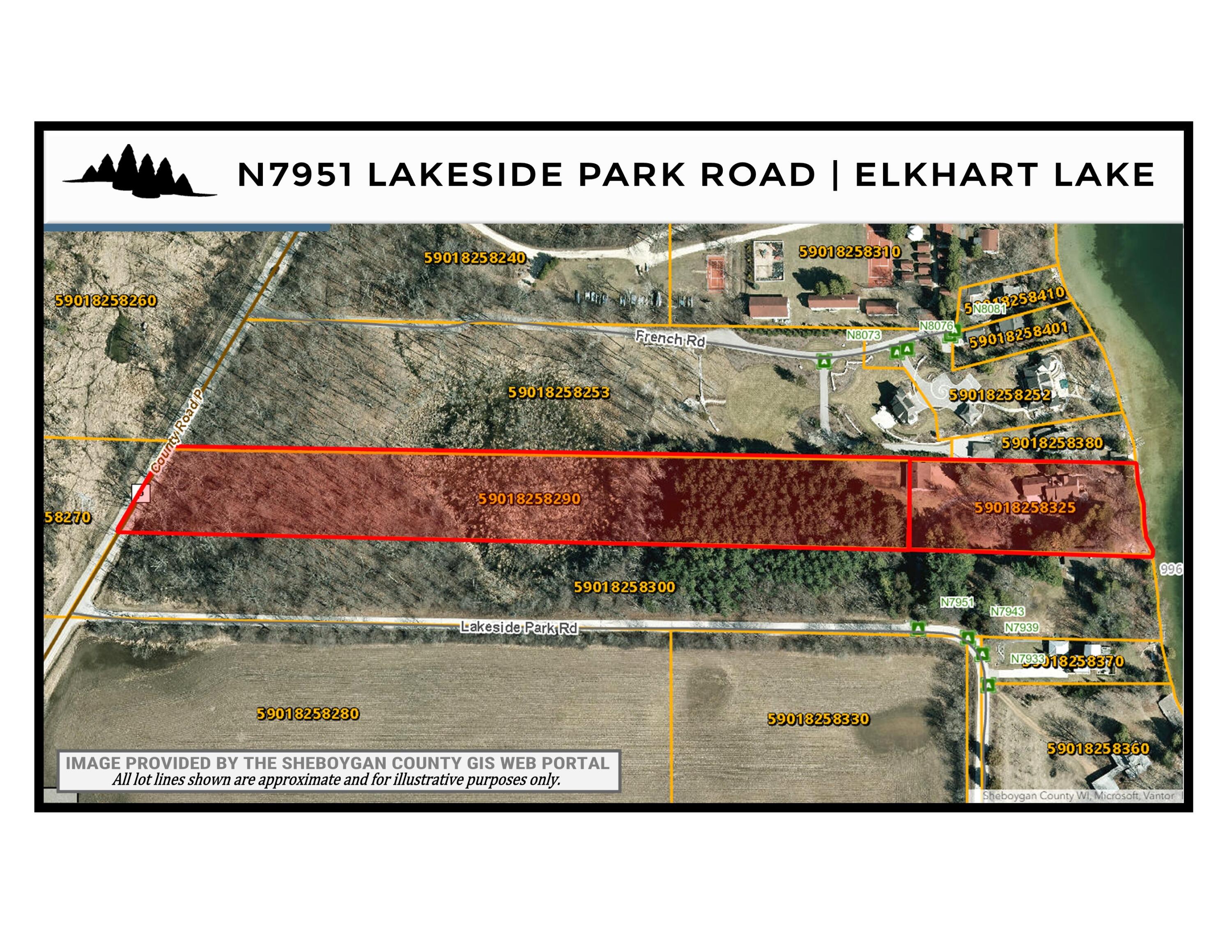 N7951 Lakeside Park Road Rhine, WI 53020 - Photo 71 of 75 Parcel Map