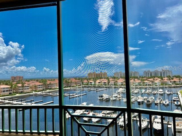 2090 Matecumbe Key Road, Unit 1705 Punta Gorda, FL 33955 - Photo 2 of 31 a view of a balcony with an ocean view