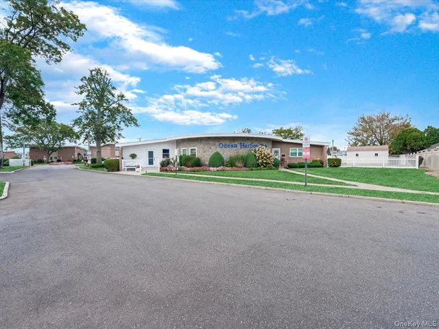 a view of road and trees