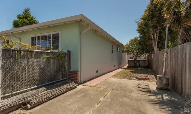 a backyard of a house