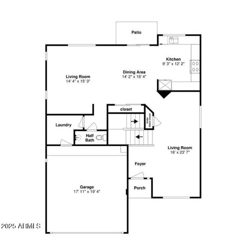 a picture of a floor plan