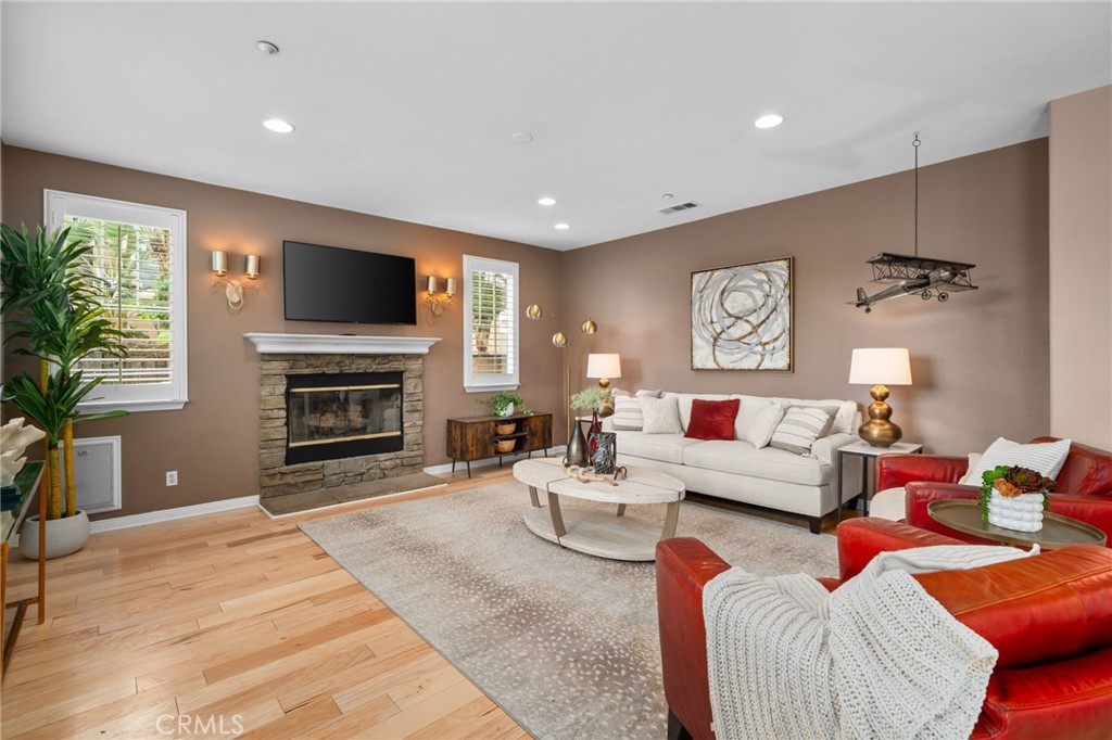 5497 Glen Ridge Court Rancho Cucamonga, CA 91739 - Photo 14 of 70 family room fireplace