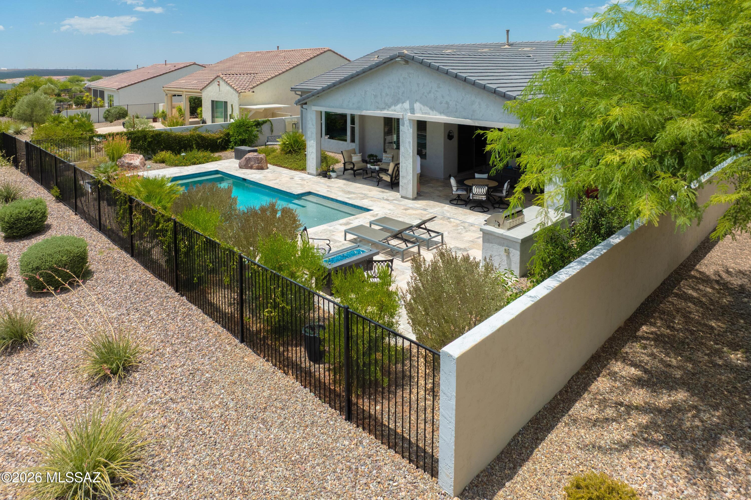 61827 East Quartzite Road Oracle, AZ 85623 - Photo 36 of 50 Fully Fenced Backyard