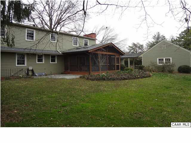 1436 Grove Road Charlottesville, VA 22901 - Photo 23 of 25 Rear view of home. Nice, flat landscaped grounds.