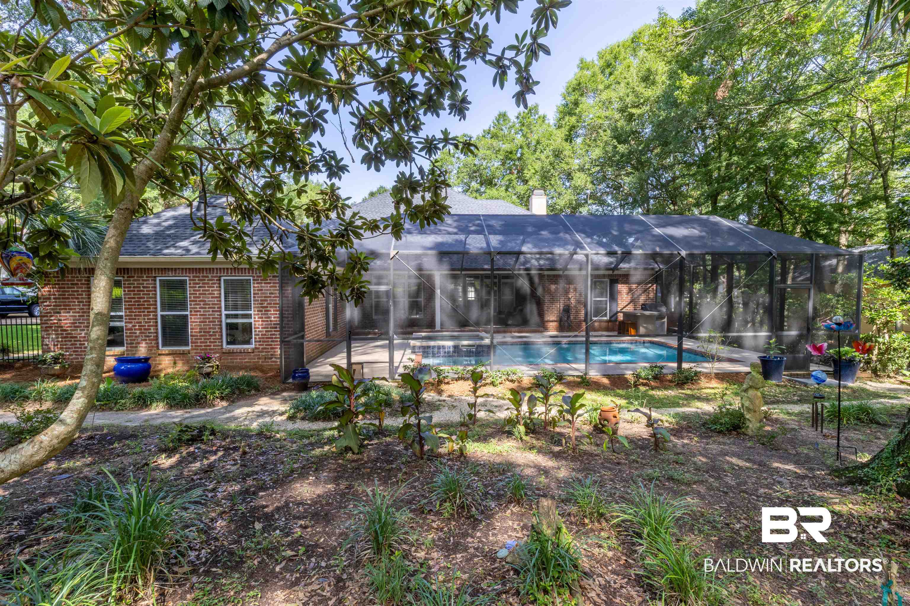 153 Old Mill Road Fairhope, AL 36532 - Photo 33 of 40 Natural Landscaped Backyard