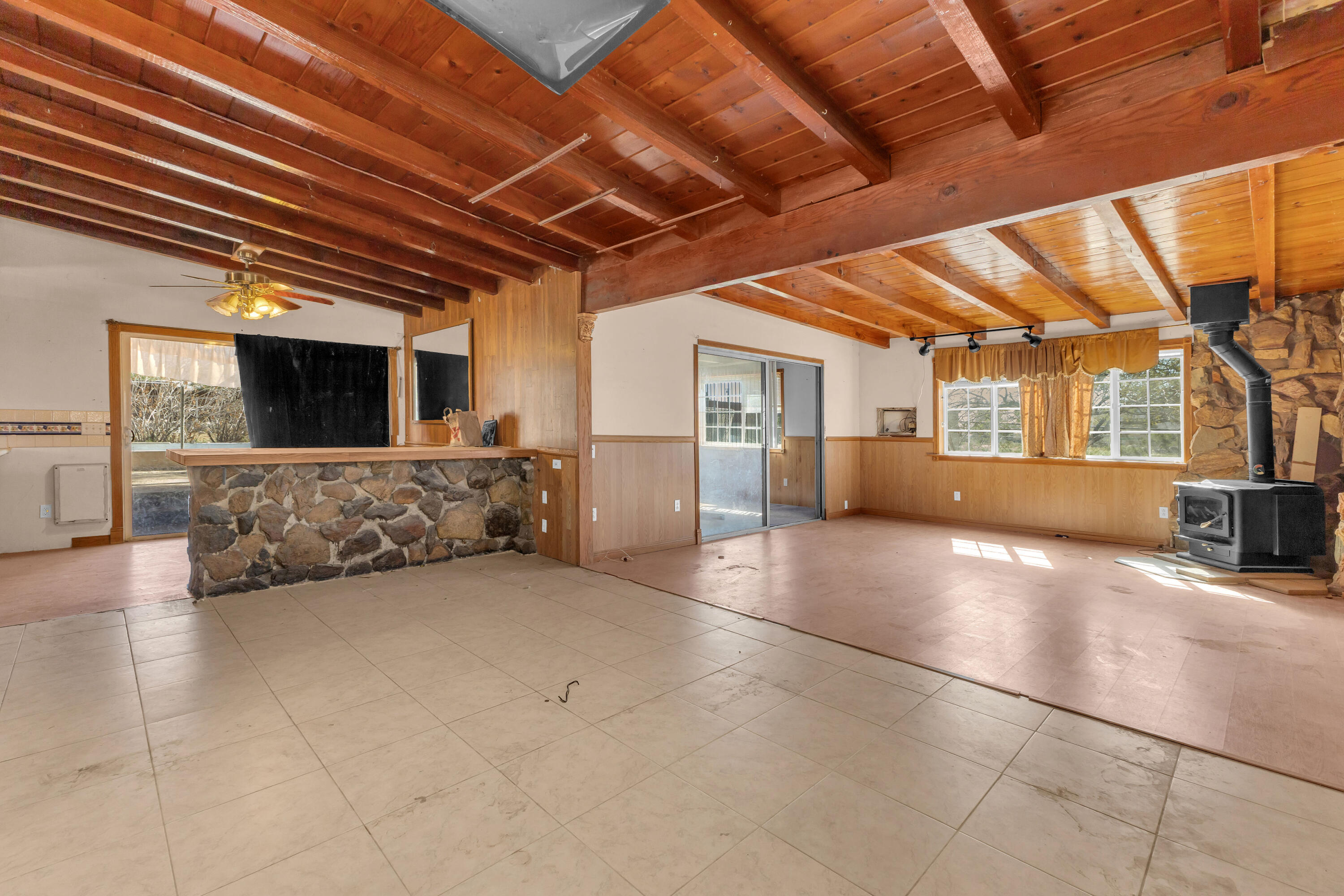 81975 Dillon Road Desert Hot Springs, CA 92241 - Photo 11 of 51 a view of a livingroom with furniture and a fireplace