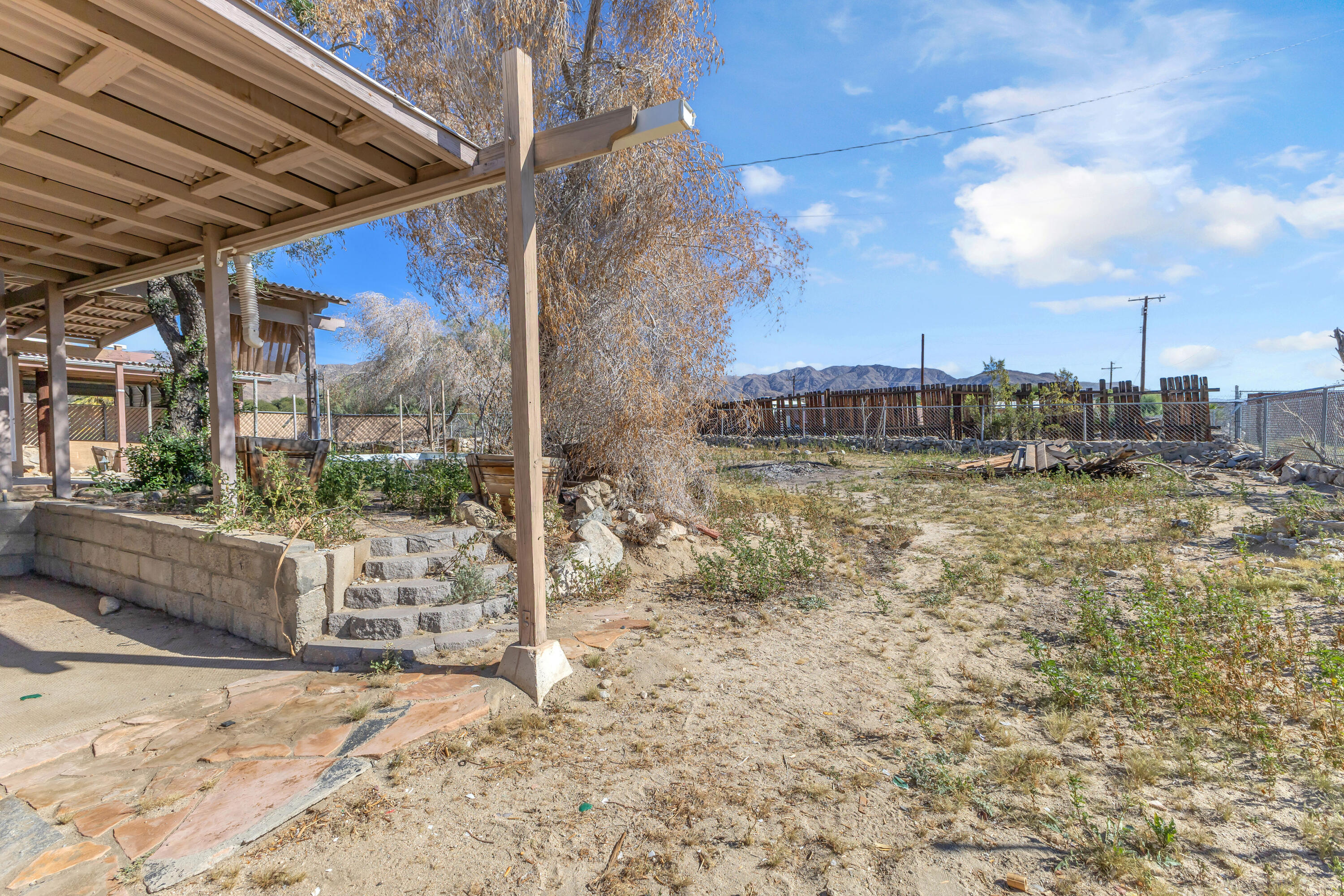 81975 Dillon Road Desert Hot Springs, CA 92241 - Photo 40 of 51 a view of small yard in front of house