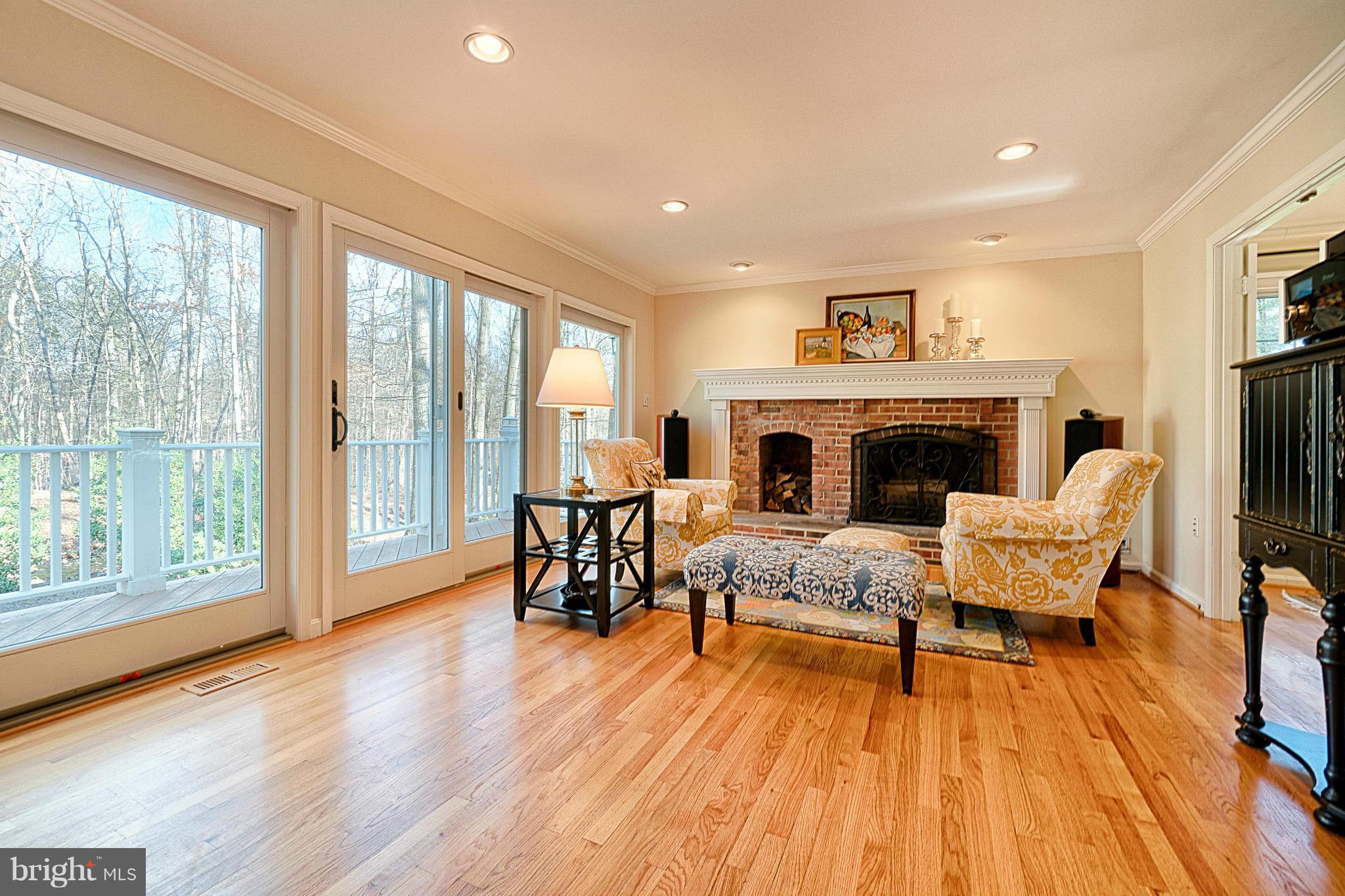 11008 Raccoon Ridge Court Reston, VA 20191 - Photo 13 of 30 a living room with furniture and a fireplace
