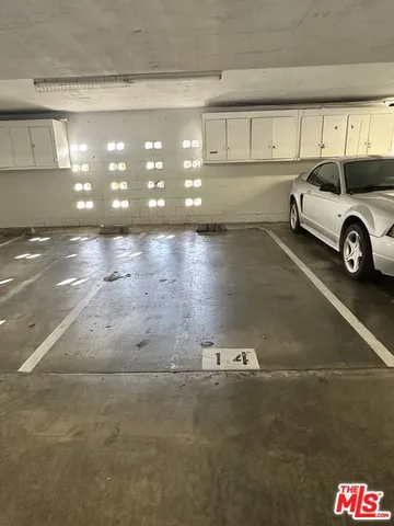 a view of a car garage