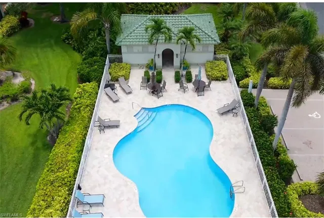 a view of a room with a window