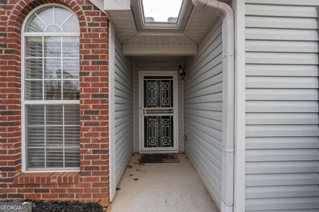 a view of front door and porch
