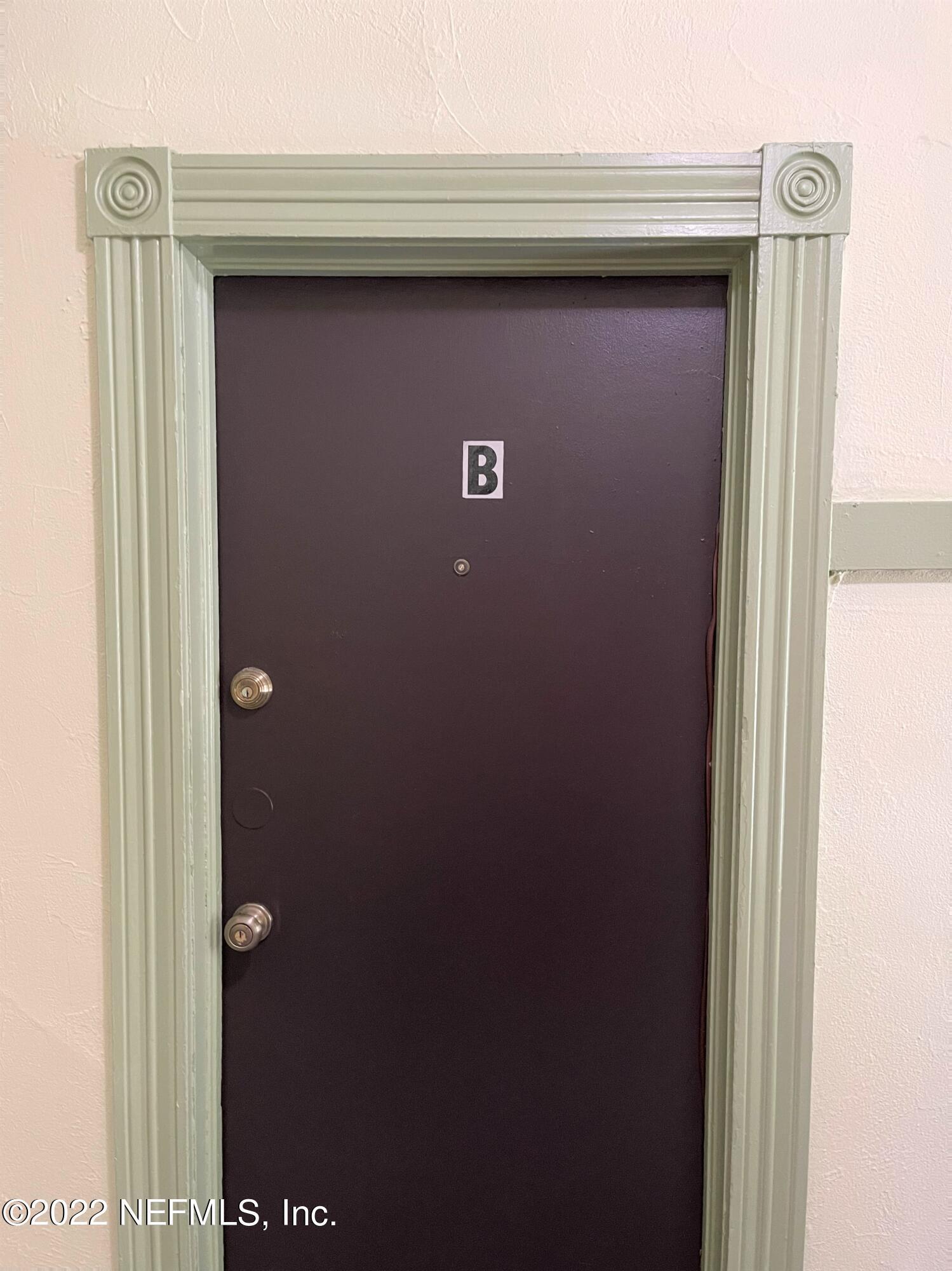 24 Riberia Street, Unit B St. Augustine, FL 32084 - Photo 2 of 19 a close view of door