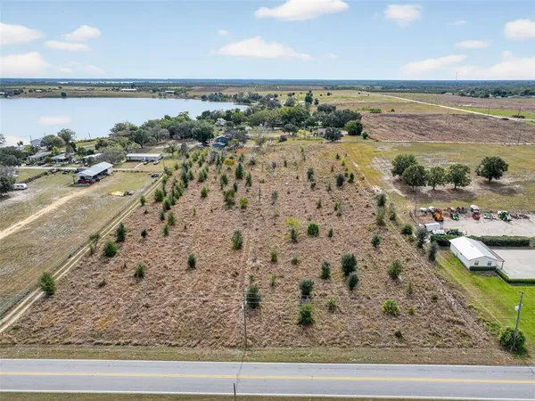 a view of a lake with outdoor space