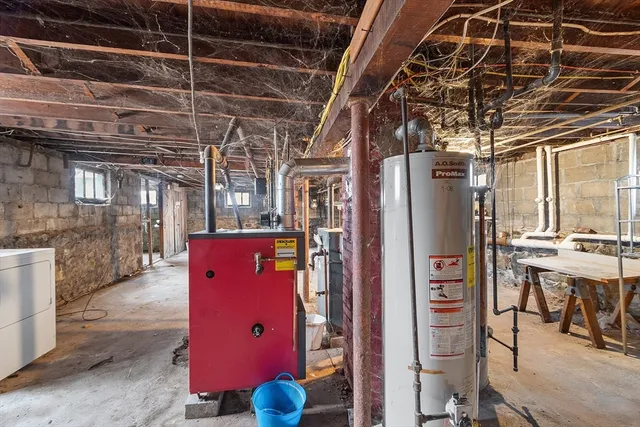 a view of water heater room