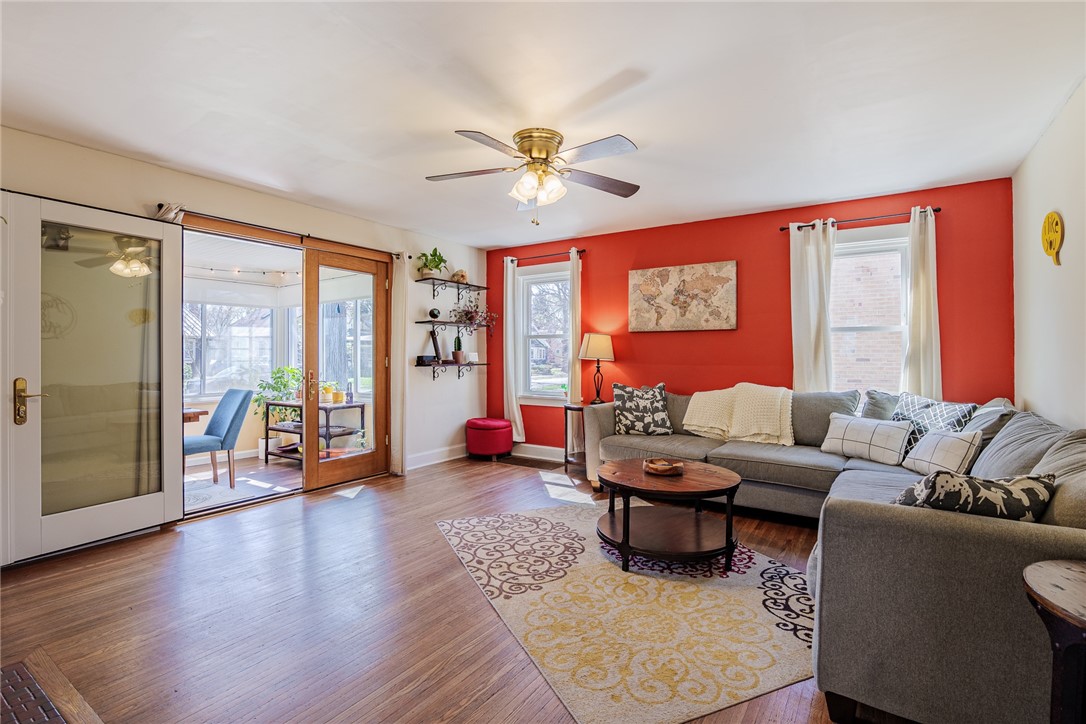 108 Garford Road Irondequoit, NY 14622 - Photo 14 of 50 Open living space with beautiful hardwood floors