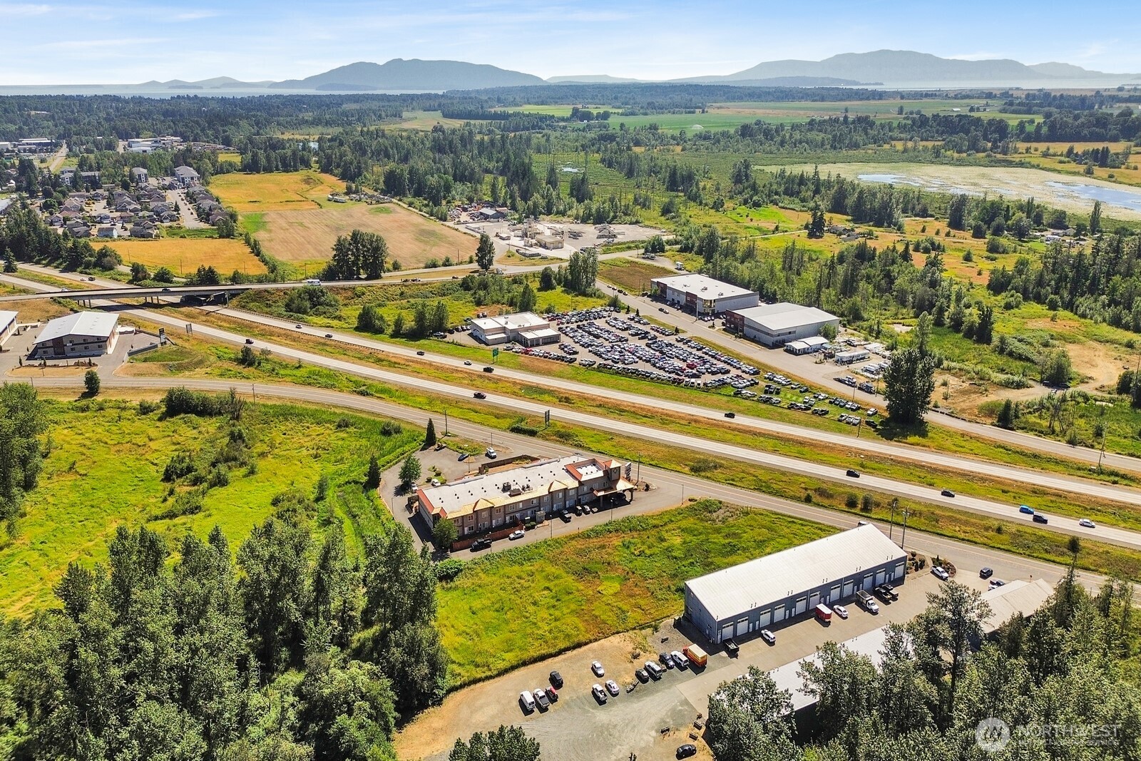 5400 Barrett Road Ferndale, WA 98248 - Photo 8 of 18 a view of a lake with a mountain