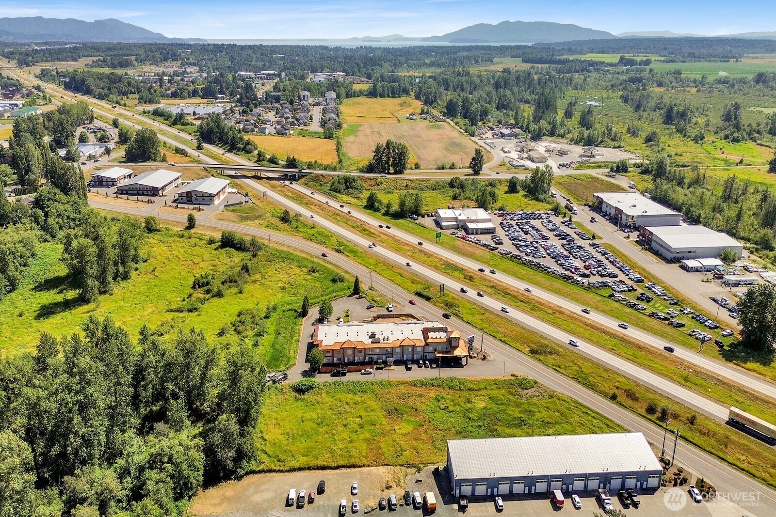 5400 Barrett Road Ferndale, WA 98248 - Photo 9 of 18 an aerial view of residential houses with outdoor space and trees