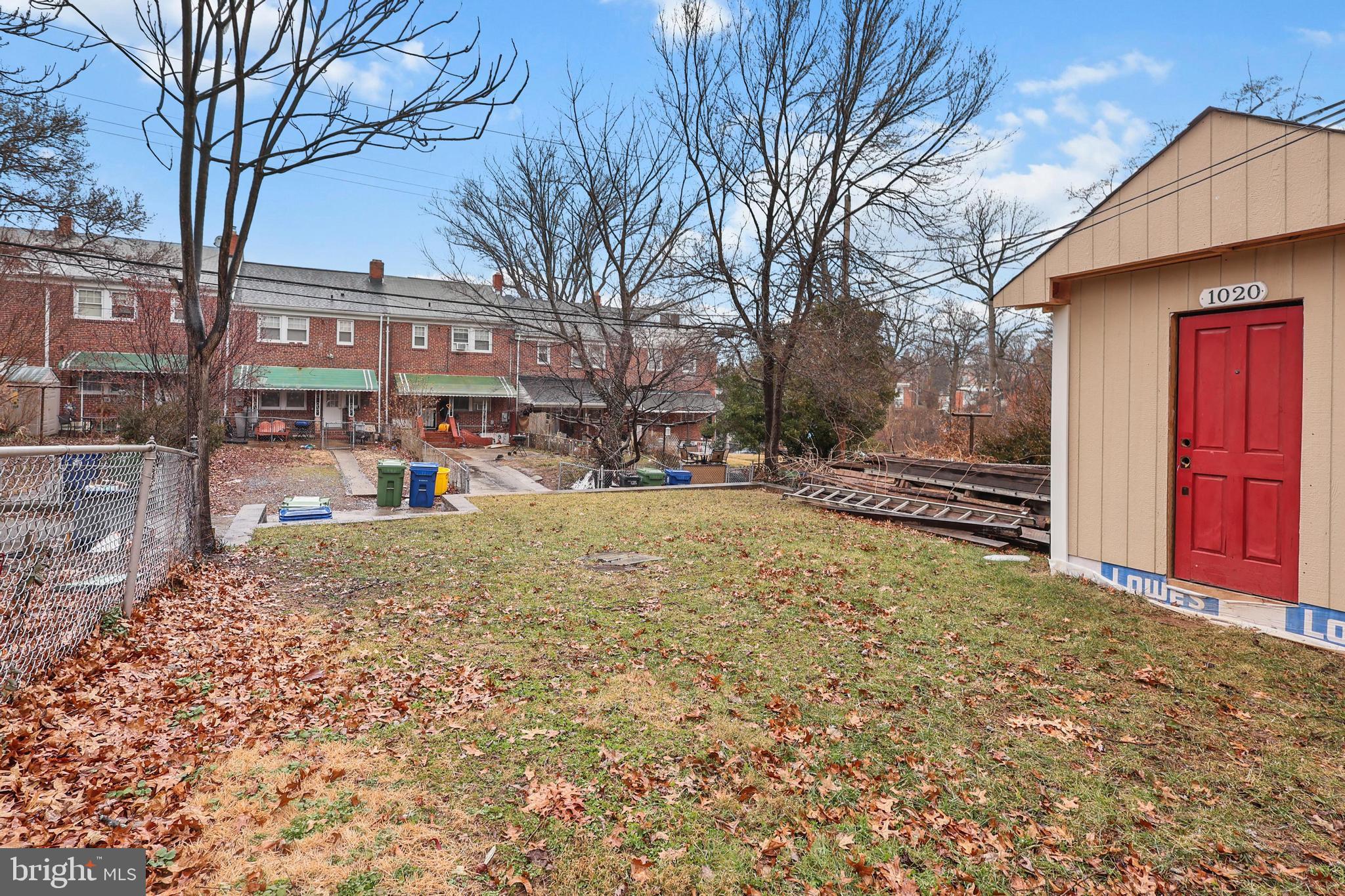 1020 Dartmouth Road Baltimore, MD 21212 - Photo 43 of 46 a view of a yard with a house