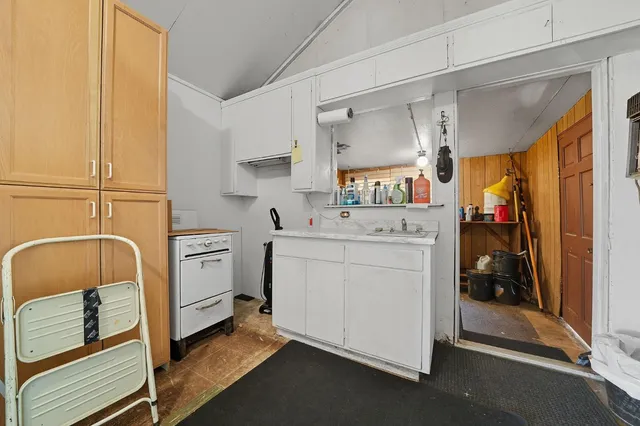 a room with storage and utility