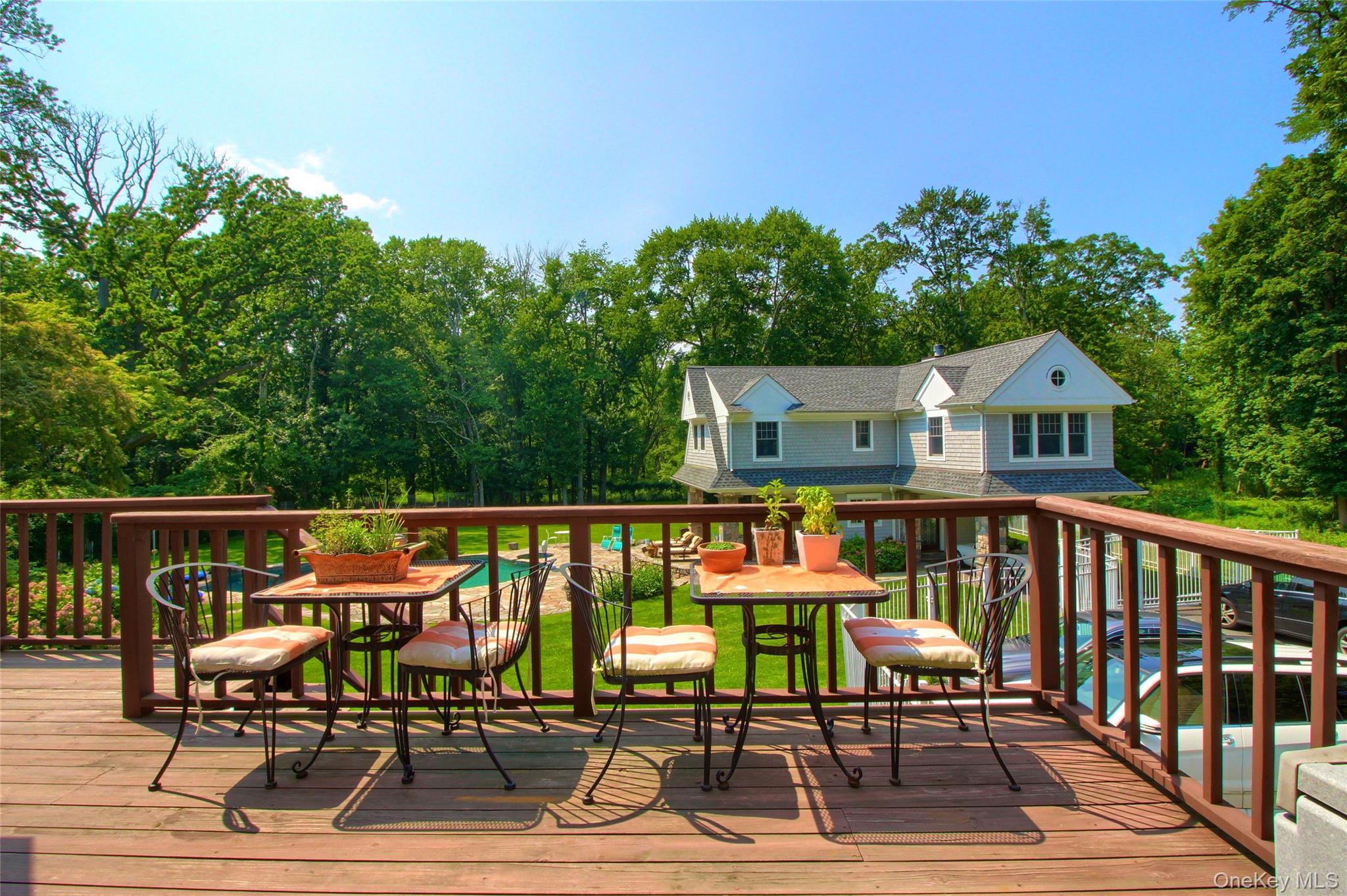 415 Grace Church Street Rye, NY 10580 - Photo 31 of 50 OVERLOOKING POOL/GUEST HOUSE