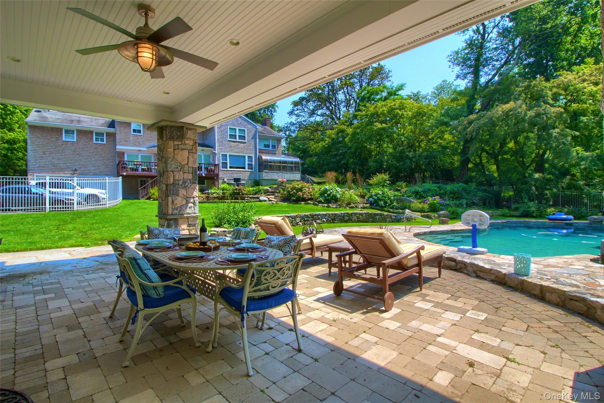 415 Grace Church Street Rye, NY 10580 - Photo 39 of 50 COVERED PATIO OF GUEST HOUSE