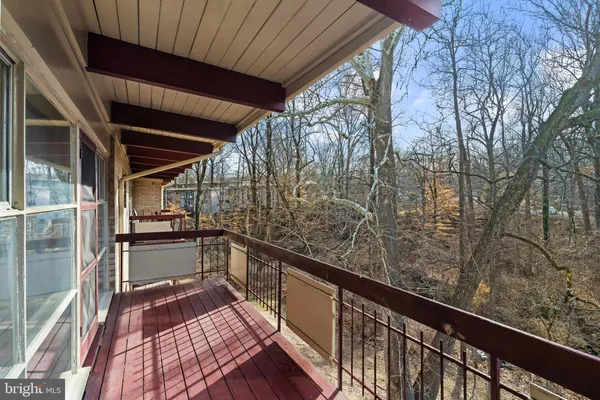a view of balcony with a sink
