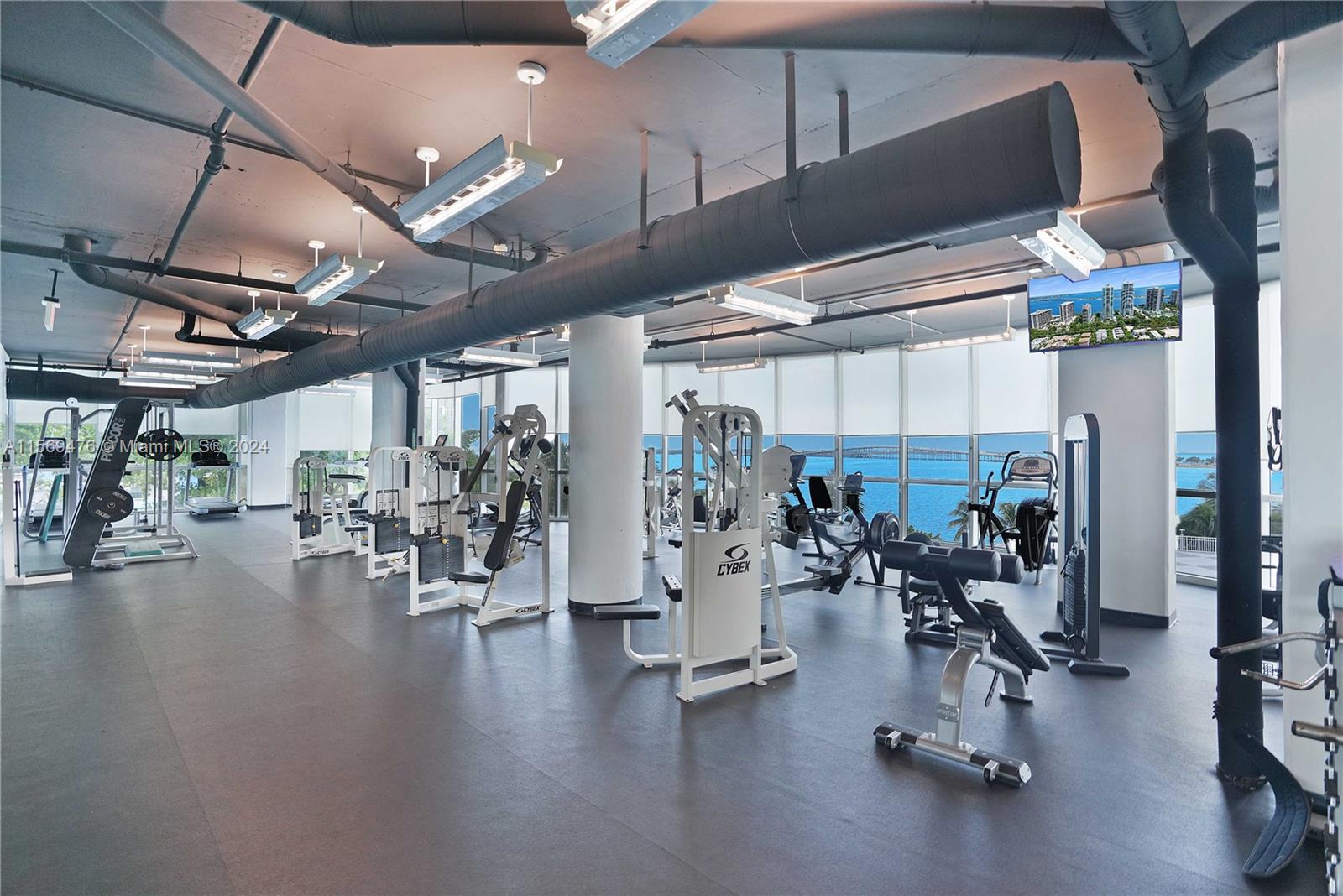2101 Brickell Avenue, Unit 2012 Miami, FL 33129 - Photo 42 of 44 a view of a room with gym equipment