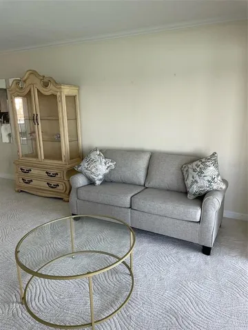 a dining room with furniture