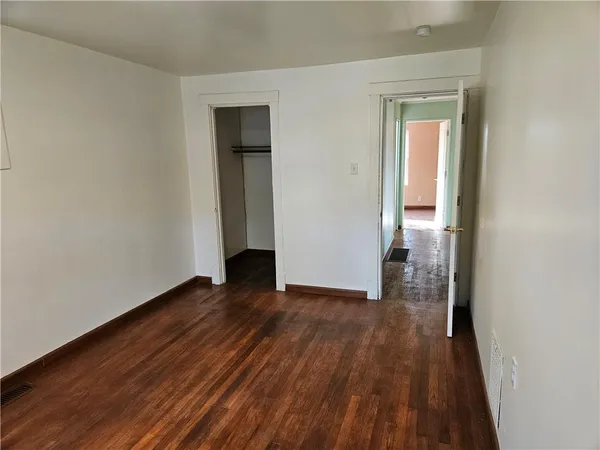 wooden floor in an empty room