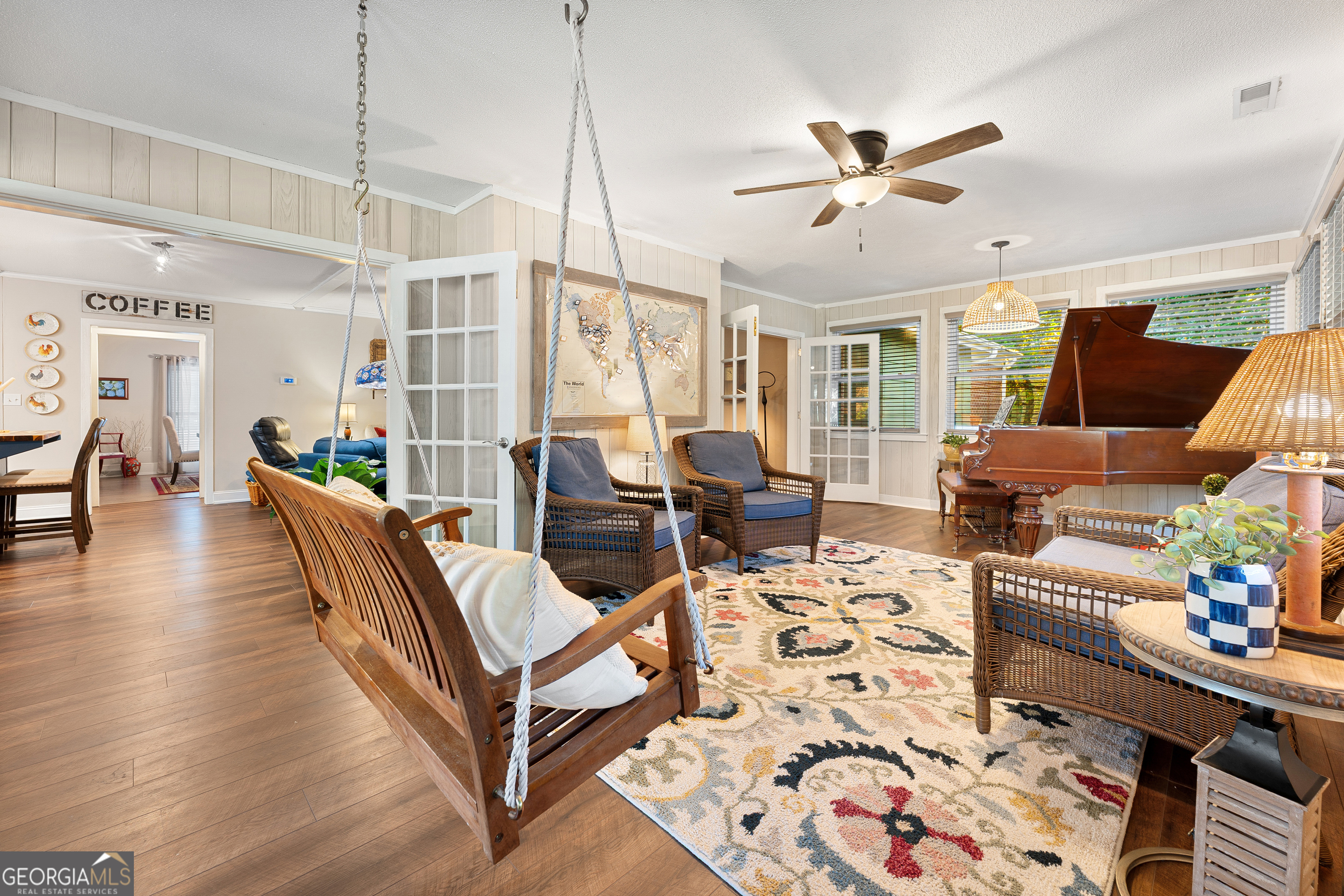 470 Benson Street Hartwell, GA 30643 - Photo 34 of 58 a living room with furniture and wooden floor