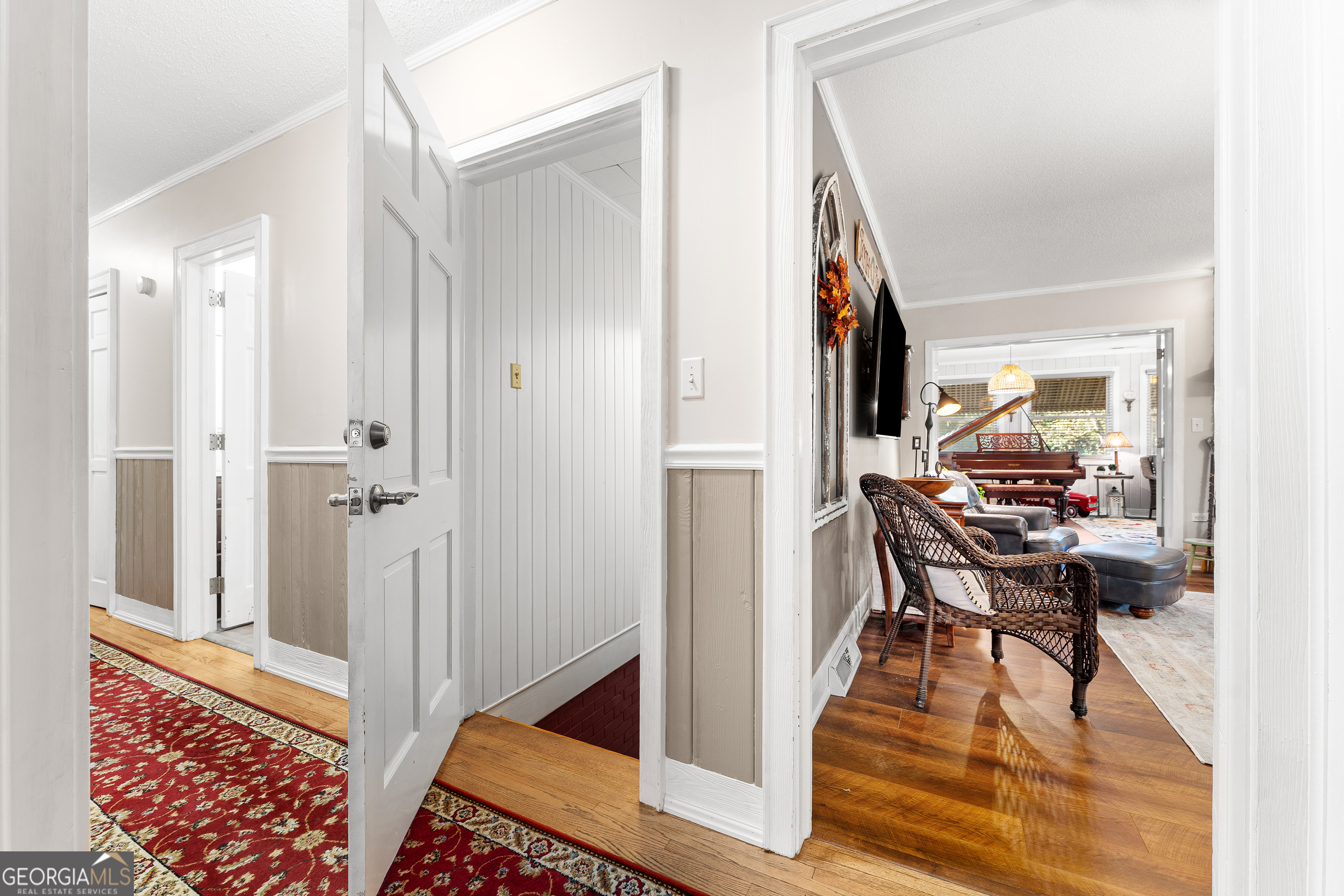 470 Benson Street Hartwell, GA 30643 - Photo 35 of 58 a view of a livingroom with furniture and wooden floor
