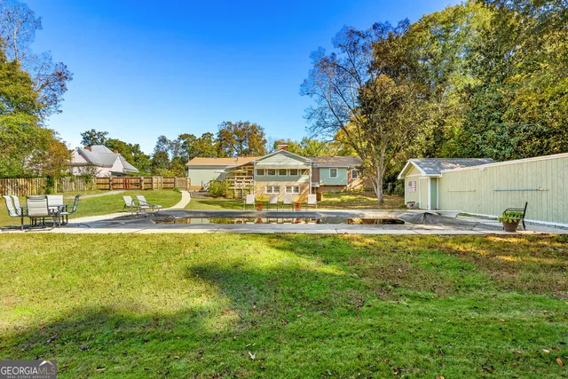 an aerial view of houses and roads