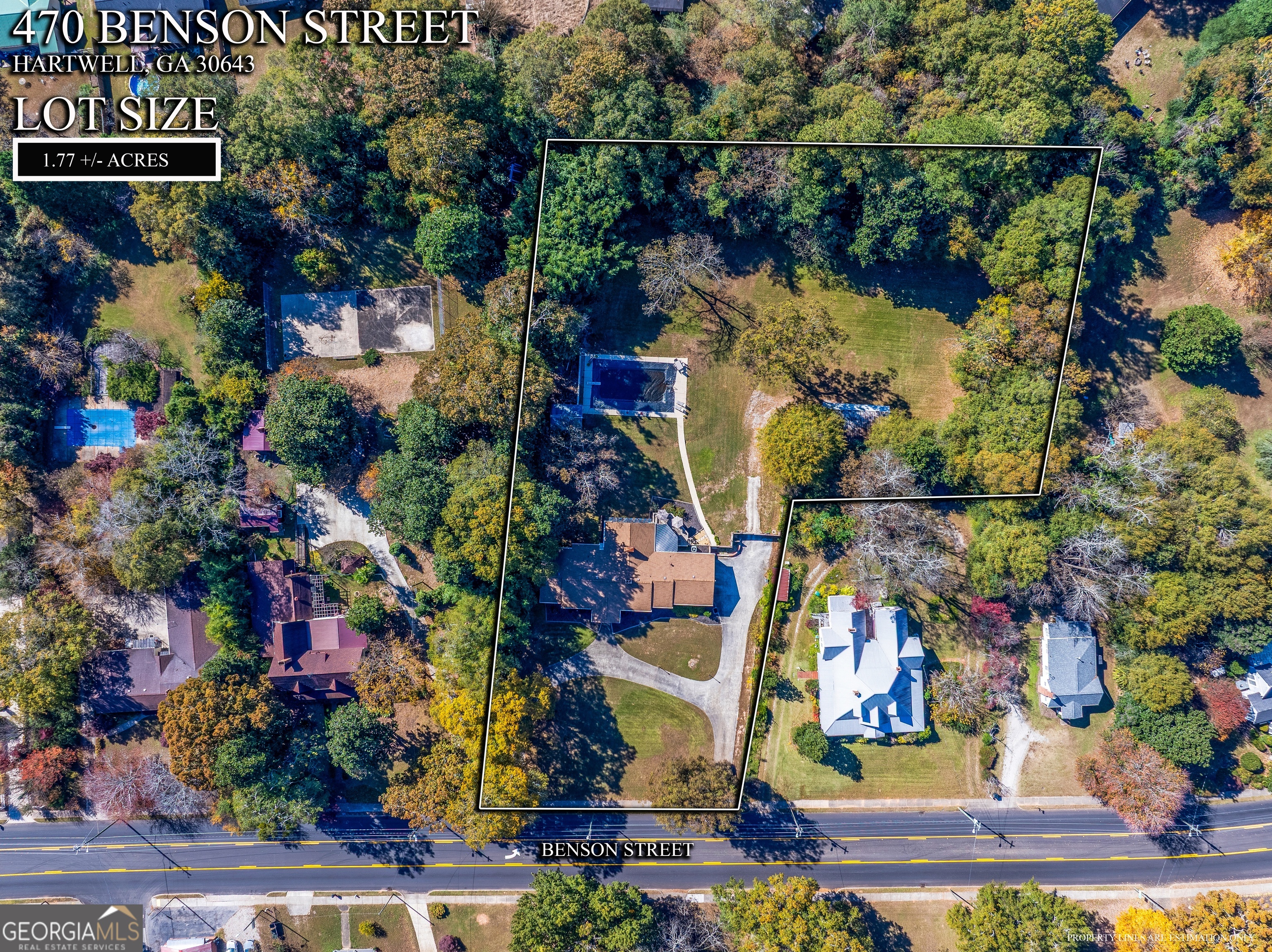 470 Benson Street Hartwell, GA 30643 - Photo 50 of 58 an aerial view of multiple house
