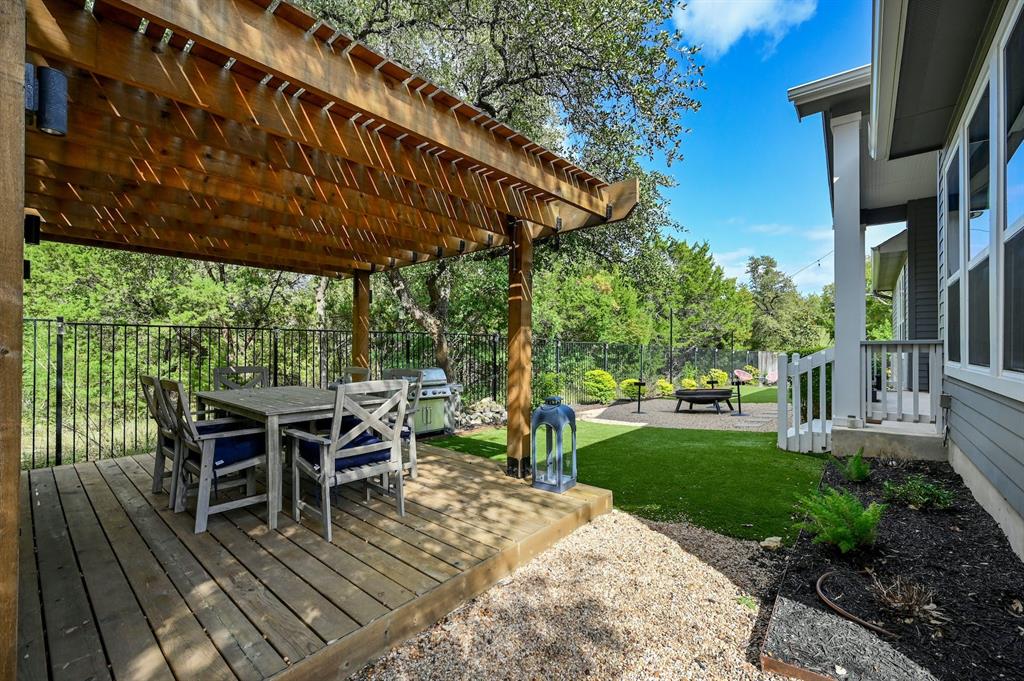 629 Germander Road Leander, TX 78641 - Photo 33 of 38 a view of a backyard with sitting area