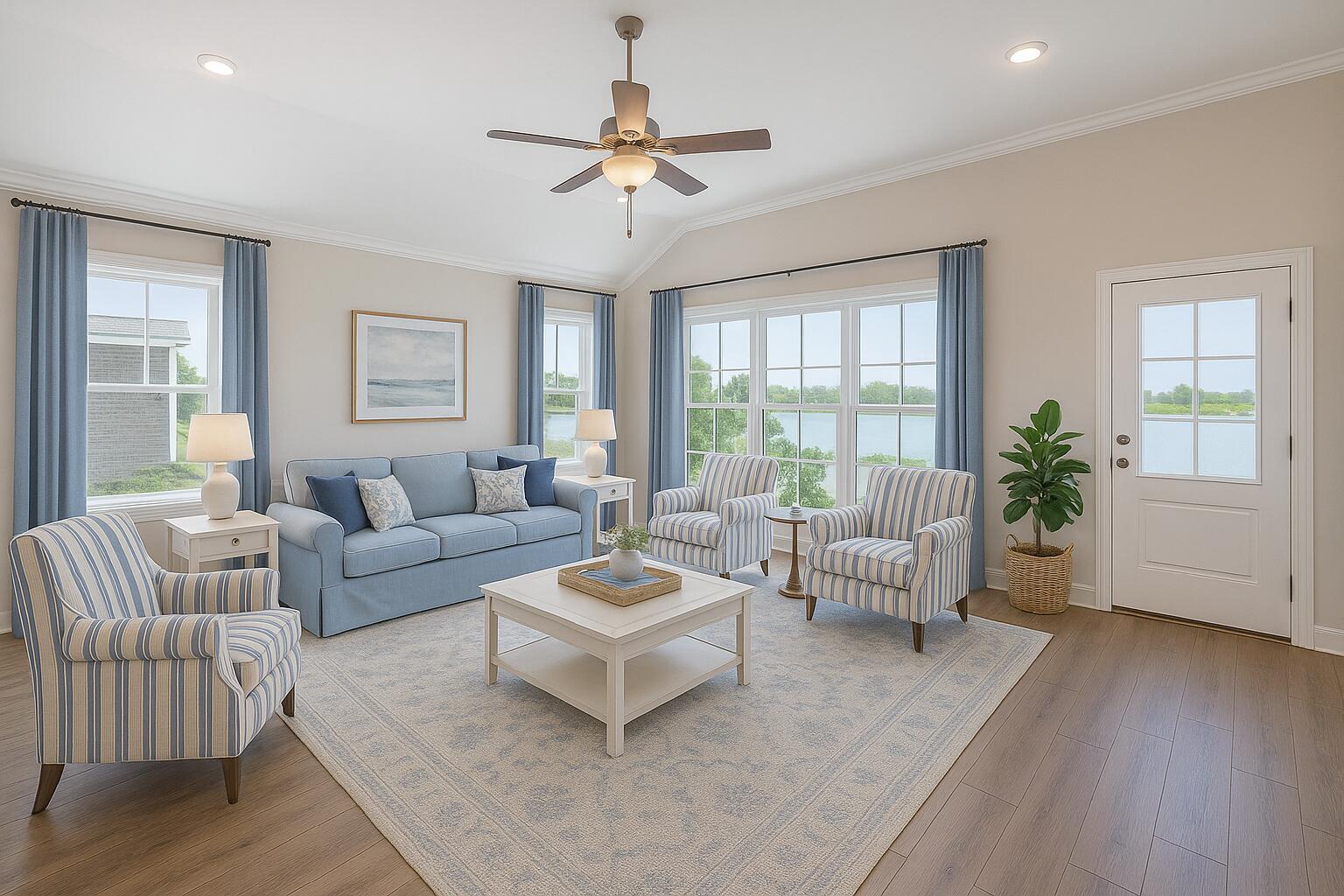 8959 Eureka Street Milton, FL 32583 - Photo 19 of 37 a living room with furniture and a large window