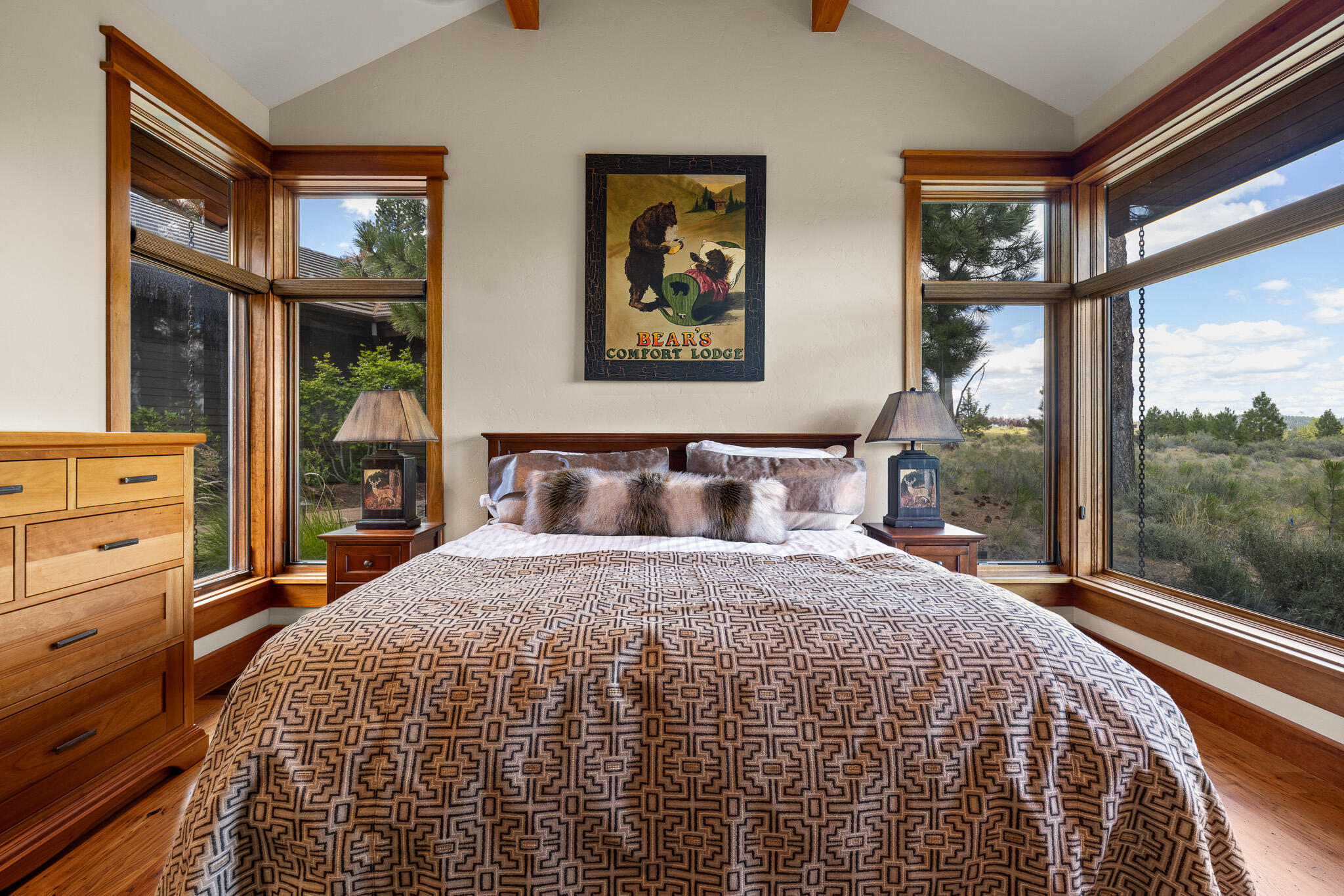 18883 Sutherland Court Bend, OR 97702 - Photo 44 of 70 Wake to sweeping views from a serene and beautifully appointed guest suite.