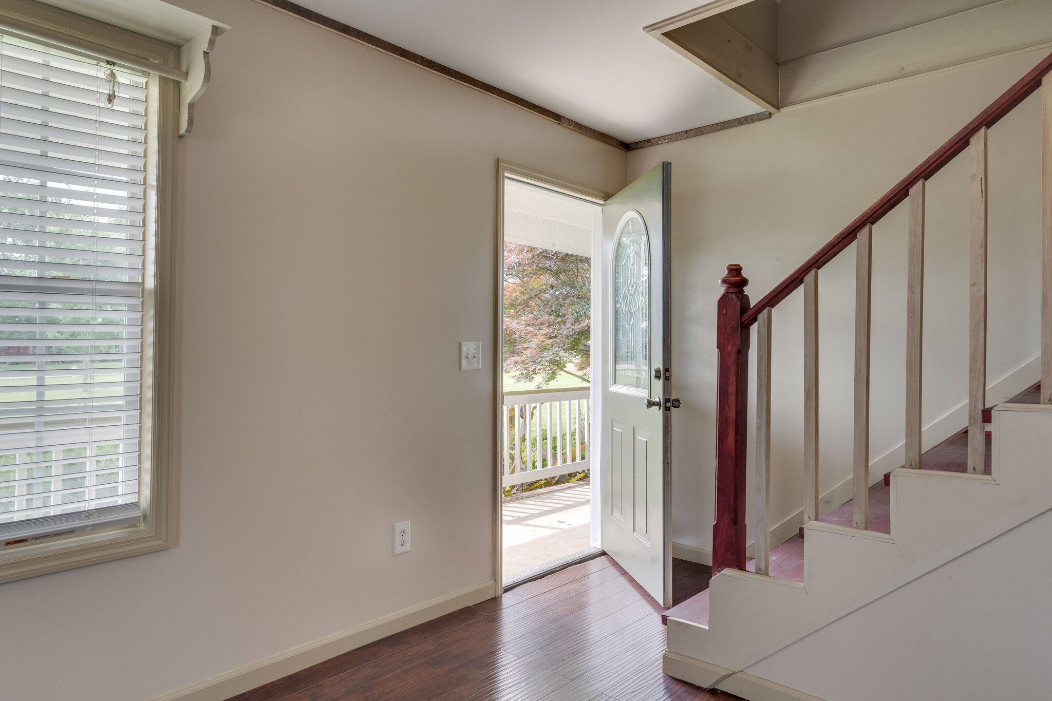 482 Rabbit Trail Road Leoma, TN 38468 - Photo 6 of 33 an entryway with wooden floor and door