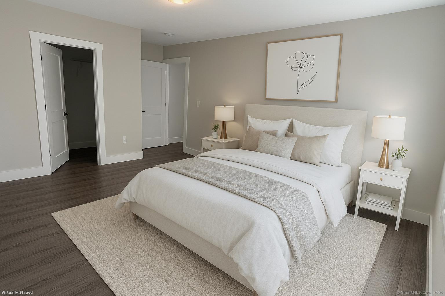 37 Old Rte 7, Unit 4 Brookfield, CT 06804 - Photo 18 of 22 a bedroom with a bed and a lamp