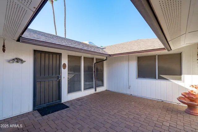 a view of front door of the house