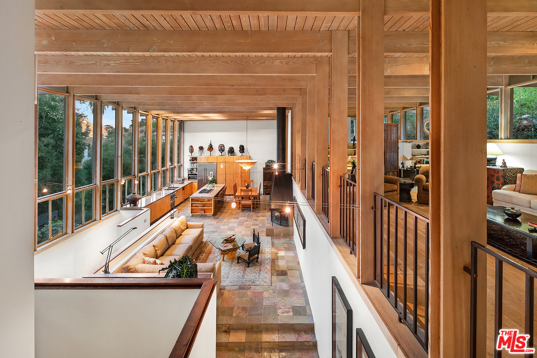 7330 Pyramid Drive Los Angeles, CA 90068 - Photo 13 of 37 a view of a living room and balcony