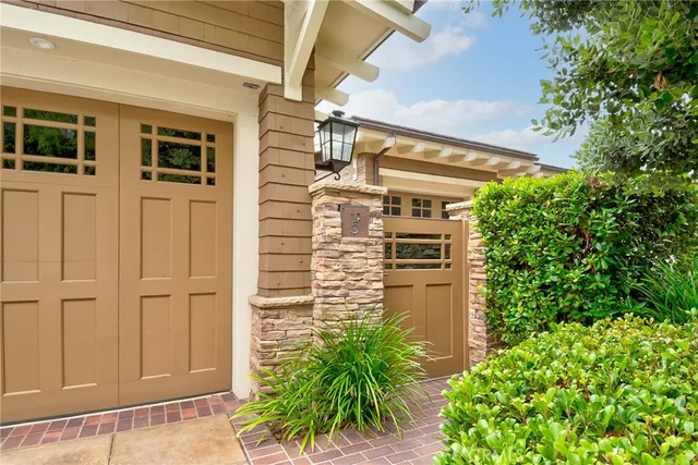 a view of a wooden door
