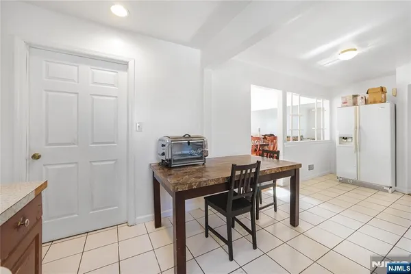 a workspace with furniture and window