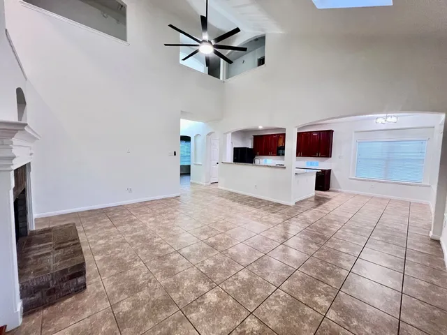 a view of a livingroom with a flat screen tv