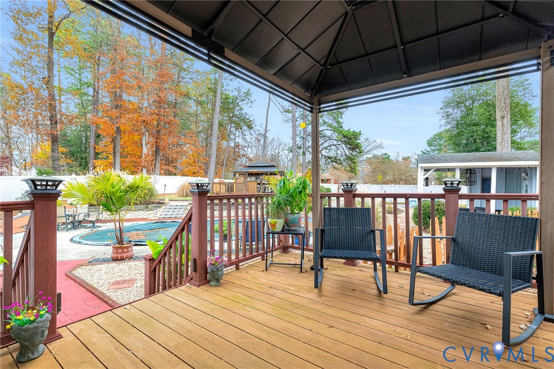 9212 Wyattwood Road Mechanicsville, VA 23116 - Photo 37 of 47 a view of a chairs on the roof deck