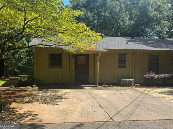 a front view of a house