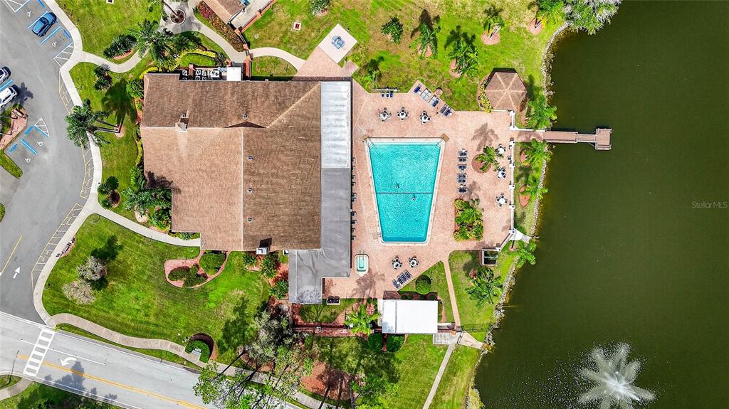 4658 Wallingford Court New Port Richey, FL 34655 - Photo 47 of 48 an aerial view of a house with a garden